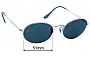 Sunglass Fix Lentes de Repuesto para Ray-Ban RB3547 Oval Metal - 51mm Wide 