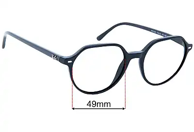 Ray-Ban RB5395 Thalia Optics Replacement Lenses 49mm wide 