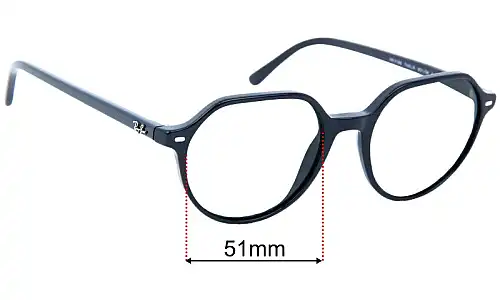 Ray-Ban RB5395 Thalia OpticsReplacement Lenses 51mm wide 
