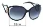 Sunglass Fix Replacement Lenses for Roberto Cavalli Grafias 893S - 62mm Wide 