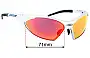 Sunglass Fix Lentes de Repuesto para Rudy Project Ekynox SX (Large) - 71mm Wide 