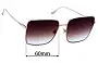 Sunglass Fix Replacement Lenses for Tom Ford Heather TF739 - 60mm Wide 