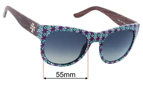 Sunglass Fix Replacement Lenses for Tory Burch TY9026 - 55mm Wide Tory Burch TY9026 Replacement Lenses 55mm wide
