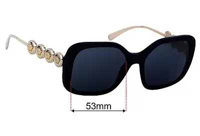 Versace MOD 4375 Lentes de Repuesto 53mm wide 