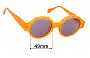 Sunglass Fix Replacement Lenses for Vooglam Elefteria - 49mm Wide 