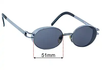 Yohji Yamamoto YY5102 Replacement Lenses 51mm wide 