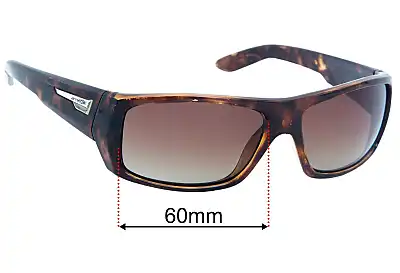Arnette Munson AN4164 Replacement Lenses 60mm wide 
