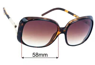 Burberry B 4068 Replacement Lenses 58mm wide 