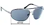 Sunglass Fix Verres de Remplacement pour Bvlgari 5009 - 67mm Wide 