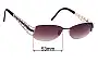 Sunglass Fix Ersatzgläser für Cazal Mod 1037 - 53mm Wide 