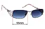 Sunglass Fix Replacement Lenses for Cazal MOD 1045 - 55mm Wide 