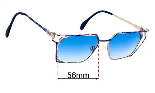Cazal Mod 250 Replacement Lenses 56mm wide 