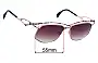 Sunglass Fix Replacement Lenses for Cazal MOD 255 - 55mm Wide 