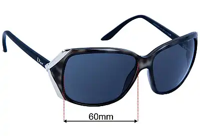 Christian Dior Opposite2 Replacement Lenses 60mm wide 