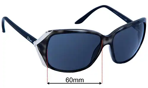 Christian Dior Opposite2 Replacement Lenses 60mm wide 