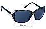 Sunglass Fix Replacement Lenses for Christian Dior Opposite2 - 60mm Wide 