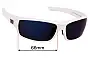 Sunglass Fix Replacement Lenses for Dirty Dog Clank - 66mm Wide 
