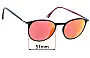Sunglass Fix Replacement Lenses for Jaguar Mod. 36808 - 51mm Wide 