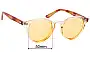 Sunglass Fix Lentes de Repuesto para Le Specs Whirlwind - 50mm Wide 