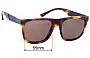 Sunglass Fix Replacement Lenses for Maui Jim MJ779 Talk Story - 55mm Wide 