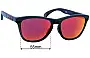 Sunglass Fix Replacement Lenses for Oakley Frogskins Range OO9284 - 55mm Wide 