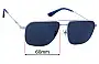Sunglass Fix Replacement Lenses for Police Origins Lite 20 SPLN32 - 60mm Wide 