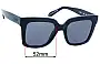 Sunglass Fix Replacement Lenses for Quay Icy - 52mm Wide 