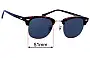 Sunglass Fix Replacement Lenses for Ray-Ban RB3016 W0366 Clubmaster - 51mm Wide 