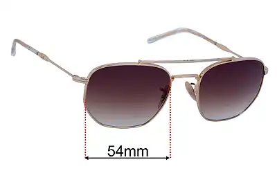 Ray-Ban RB3707 Lentes de Repuesto 54mm wide 