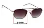 Sunglass Fix Replacement Lenses for Ray-Ban RB3707 - 54mm Wide 