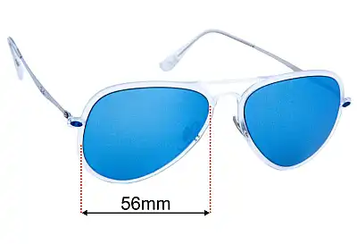 Ray-Ban RB4211 LightRay Ersatzgläser 56mm wide 