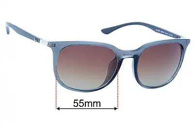 Ray-Ban RB4386F Replacement Lenses 55mm wide 