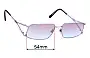 Sunglass Fix Replacement Lenses for Salvatore Ferragamo 1604-B - 54mm Wide 