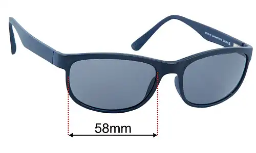 Specsavers Sea Bream Sun Rx Replacement Lenses 58mm wide 