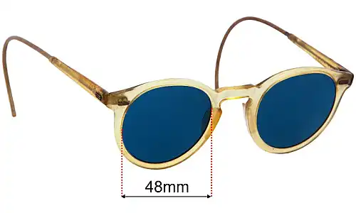 Willson Vintage Round Safety Replacement Lenses 48mm wide 
