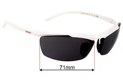 Zerorh+ RH616 Replacement Lenses 71mm wide 