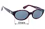Sunglass Fix Replacement Lenses for Calvin Klein CK4007 - 51mm Wide 