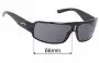 Carrera Flag 20 Replacement Lenses 66mm wide 