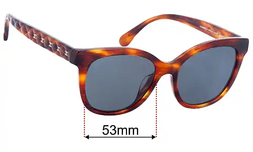 Chanel 3442-A Replacement Lenses 53mm wide 