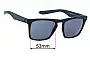 Sunglass Fix Replacement Lenses for Dragon Drac - 53mm Wide 