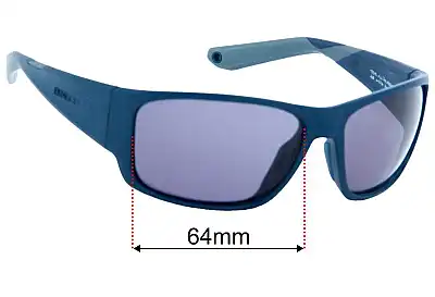 Dragon Tidal X LL Replacement Lenses 64mm wide 