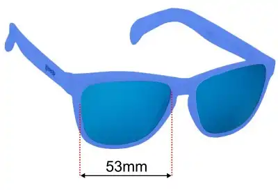 Goodr Falkor's Fever Dream Replacement Lenses 53mm wide 