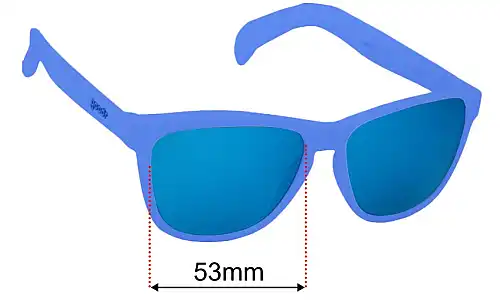 Goodr Falkor's Fever Dream  Replacement Lenses 53mm wide 