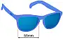 Sunglass Fix Replacement Lenses for Goodr Falkor's Fever Dream - 53mm Wide 