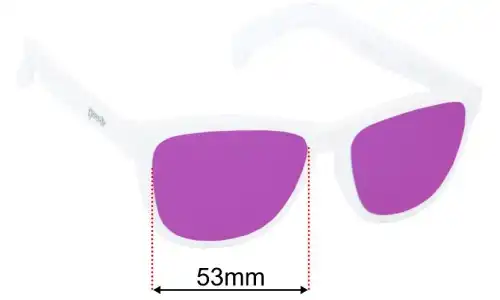 Goodr Au Revoir, Gopher  Replacement Lenses 53mm wide 