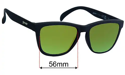 Goodr Beelzebub's Bourbon Burpees  Replacement Lenses 56mm wide 