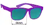 Sunglass Fix Replacement Lenses for Goodr Colossal Squid Confessions - 56mm Wide 