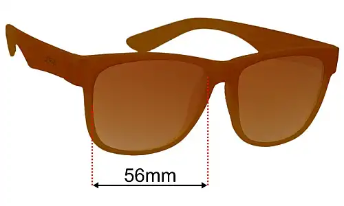 Goodr Hellhound Hallucinations  Replacement Lenses 56mm wide 