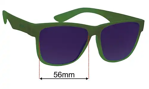 Goodr Howling At The Neon Moon Lentilles de Remplacement 56mm wide 