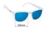 Sunglass Fix Replacement Lenses for Goodr Trapped In A Snow Globe - 53mm Wide 